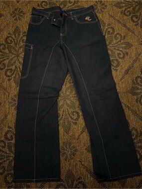 Patagonia Women’s Navy Relaxed Hemp Jeans from the Rhythm Collection.